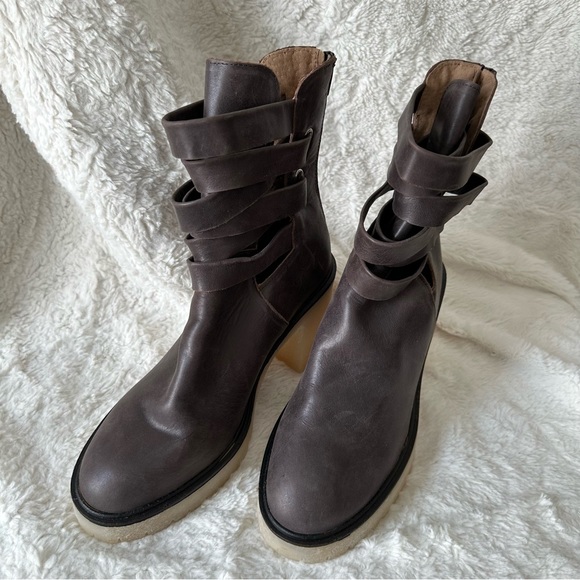 Free People Shoes | Free People Jesse Cutout Boot in Bitter Brown size 9.5 - Picture 3 of 6